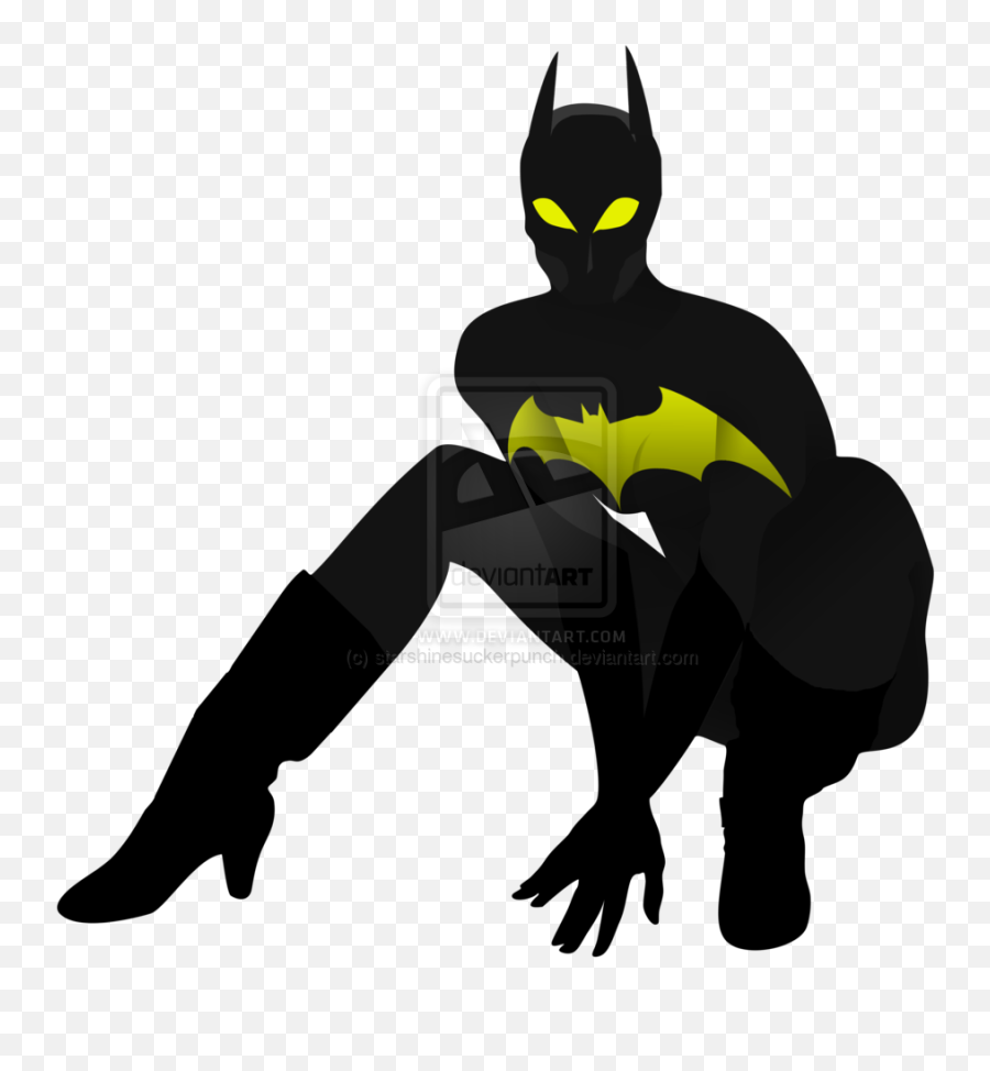 Batgirl Catwoman Batman Huntress Clip - Bat Girl On Transparent Emoji,Batman Emoji Art