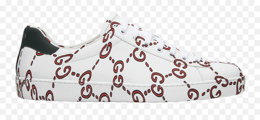 Gucci Gucci Goat - White Web Logo New Ace Sneakers Emoji,Gucci Emoji
