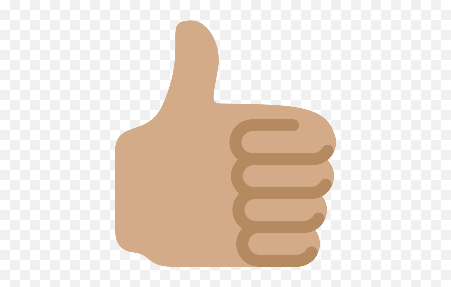 Thumbs Up Emoji With Medium Skin Tone Meaning And Pictures - Thumbs Up Emoji,Emoji Thumbs Up