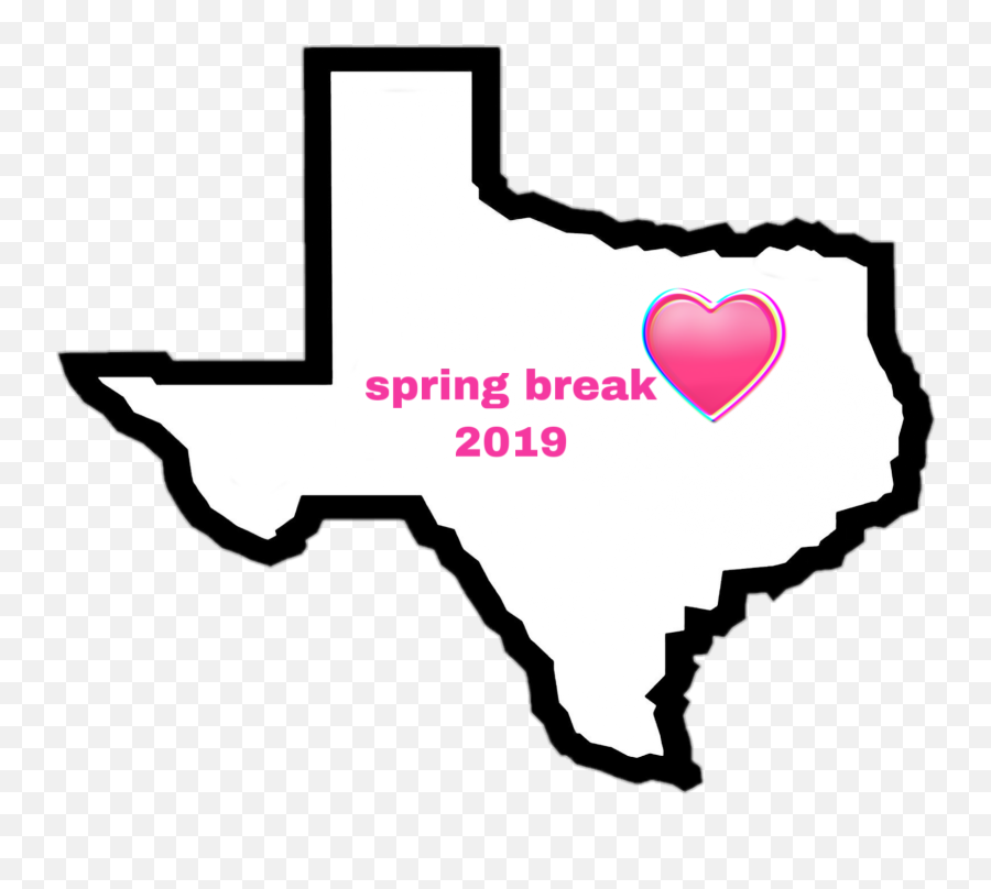Trending Spring Break Stickers - Texas Symbols Outline Emoji,Spring Break Emoji