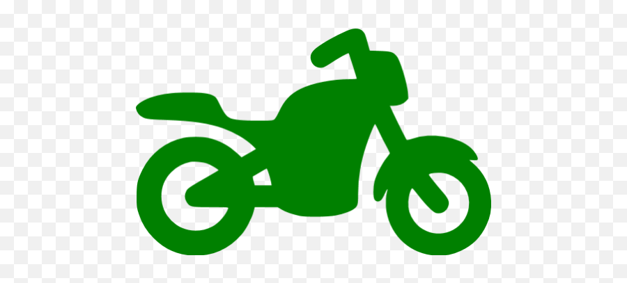 Green Motorcycle Icon - Transparent Motorcycle Icon Emoji,Motorcycle Emoticon