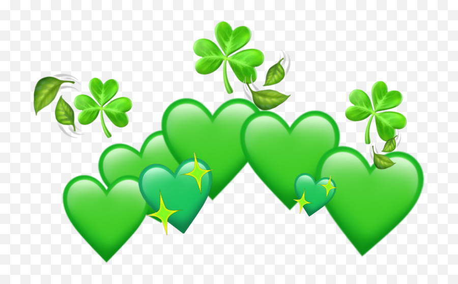 Green Emoji Crown - Green Emoji Crown Png,Shamrock Emoji