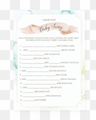 Baby Song Game For Shower - Name That Free Emoji