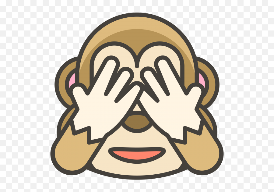 See No Evil Monkey Emoji - See No Evil Clipart,See No Evil Emoji