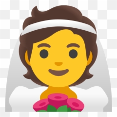 Person With Veil Emoji - Tomboy Wife Emoji,Bride Emoji