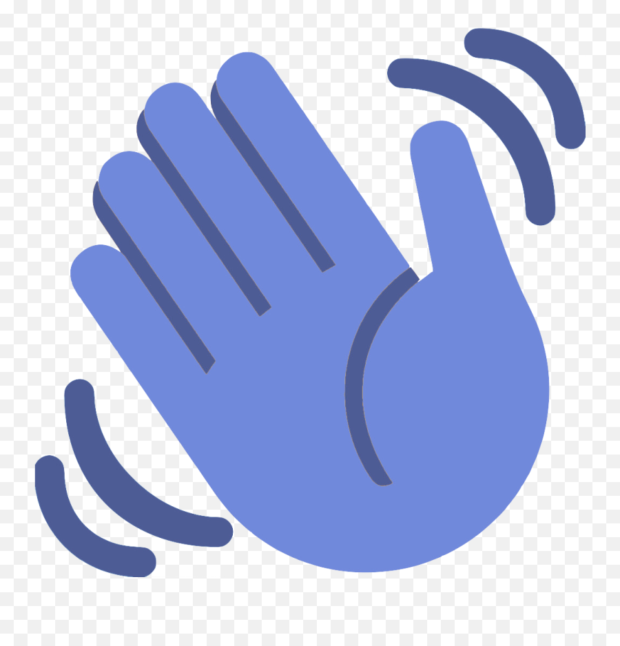 Waving Hand Emoji Png,Blue Wave Emoji