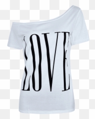 Casual Short Sleeve Off Shoulder Love Emoji