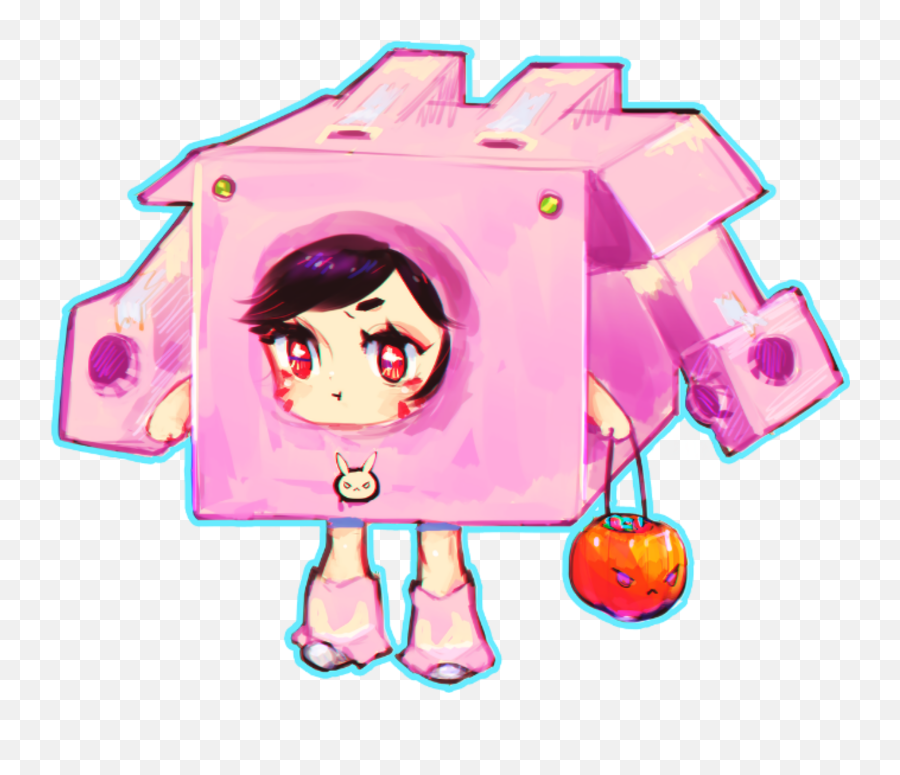 Dva Overwatch Overwatchdva Girl Sticker - Girly Emoji,Dva Emoji