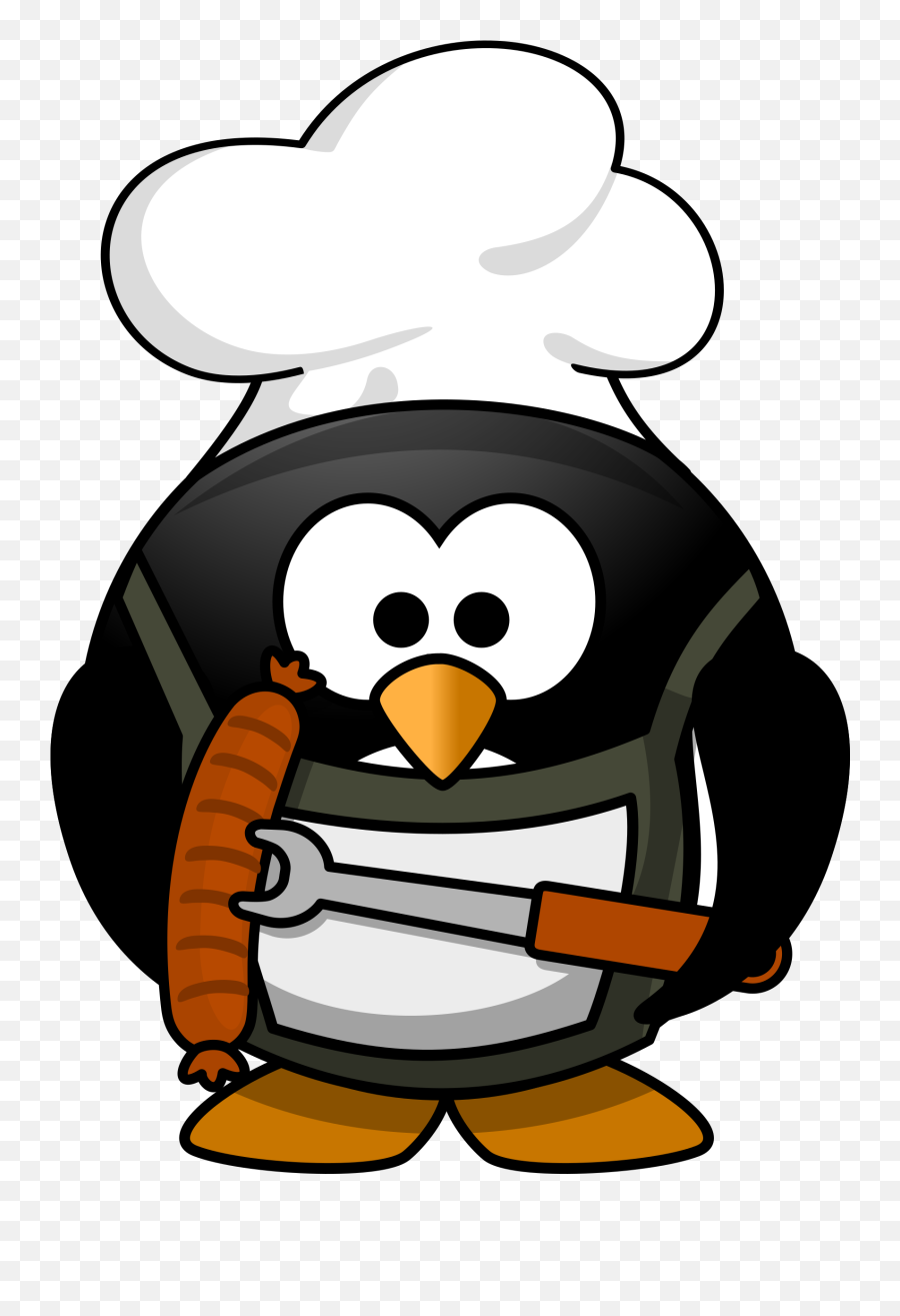 Free Chef Penguin High Resolution Clip - Cartoon Penguin Emoji,Pittsburgh Penguins Emoji