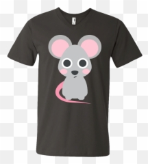 Skinny Mouse Emoji Mens V