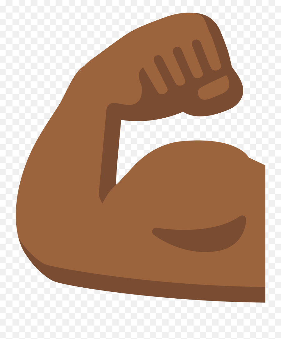 Arm Emoji Biceps Human Skin Color Muscle - Transparent Muscle Emoji Png,Arm Emoji