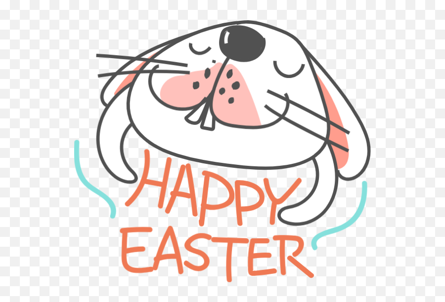 Easter Bunnies Rabbit Vector - Clip Art Emoji,Easter Emoticons