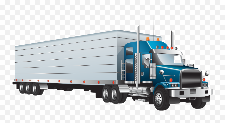 Semi Vector At Getdrawings - Truck Transparent Background Emoji,Pickup Truck Emoji