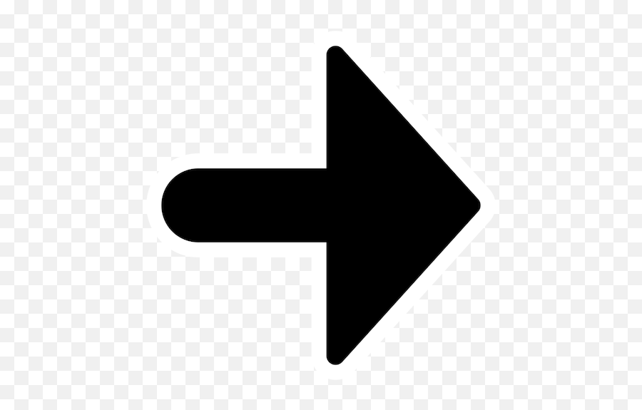Black Right Arrow - Right Arrow Flat Icon Emoji,Pointing Down Emoji