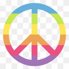 Peace Symbol Emoji For Facebook Email Sms - Gay Pride Peace Sign,Emoji Symbols