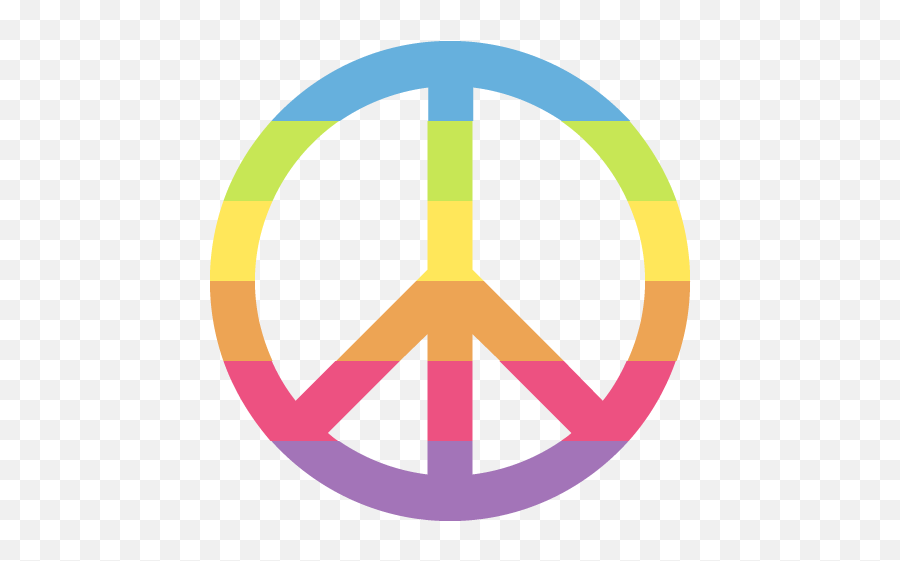 Peace Symbol Emoji For Facebook Email Sms - Gay Pride Peace Sign,Emoji Symbols