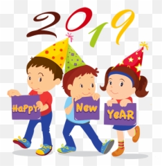 Happy New Year Clipart 2019 To Download - Emoji