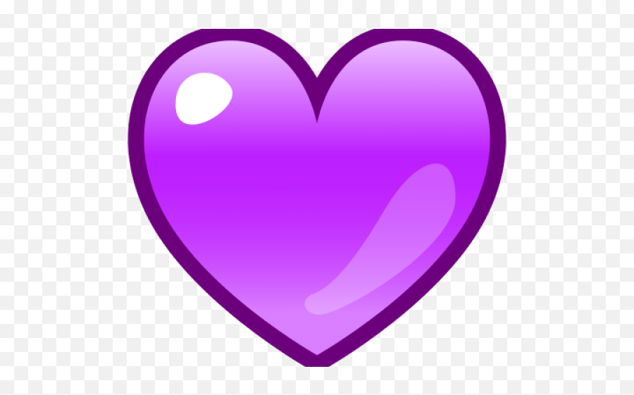 Purple Heart - Transparent Background Purple Heart Png Emoji,Love Heart Emojis