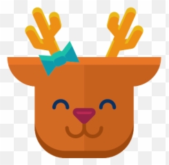 Emoji Emoticon Happy Reindeer Smile Icon,Christmas Emojis