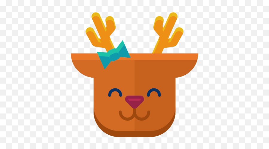 Emoji Emoticon Happy Reindeer Smile Icon,Christmas Emojis