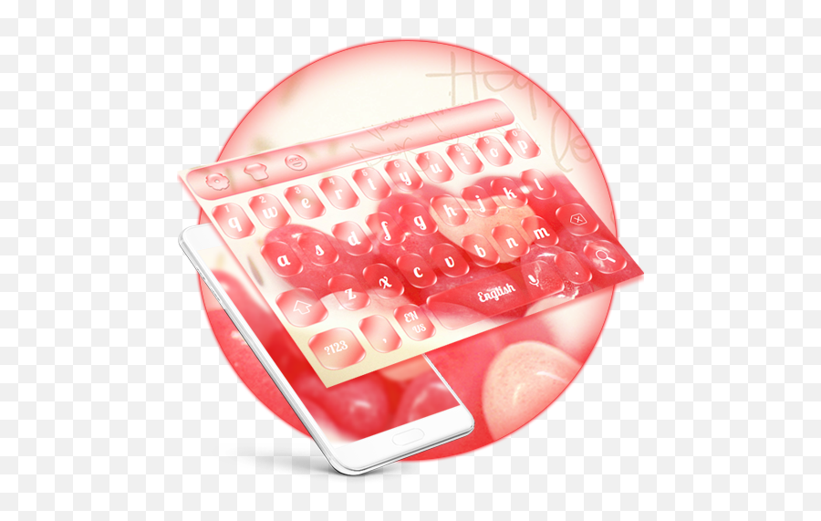 Sweet Pink Love Candy Keyboard - Clip Art Emoji,Cloud And Candy Emoji