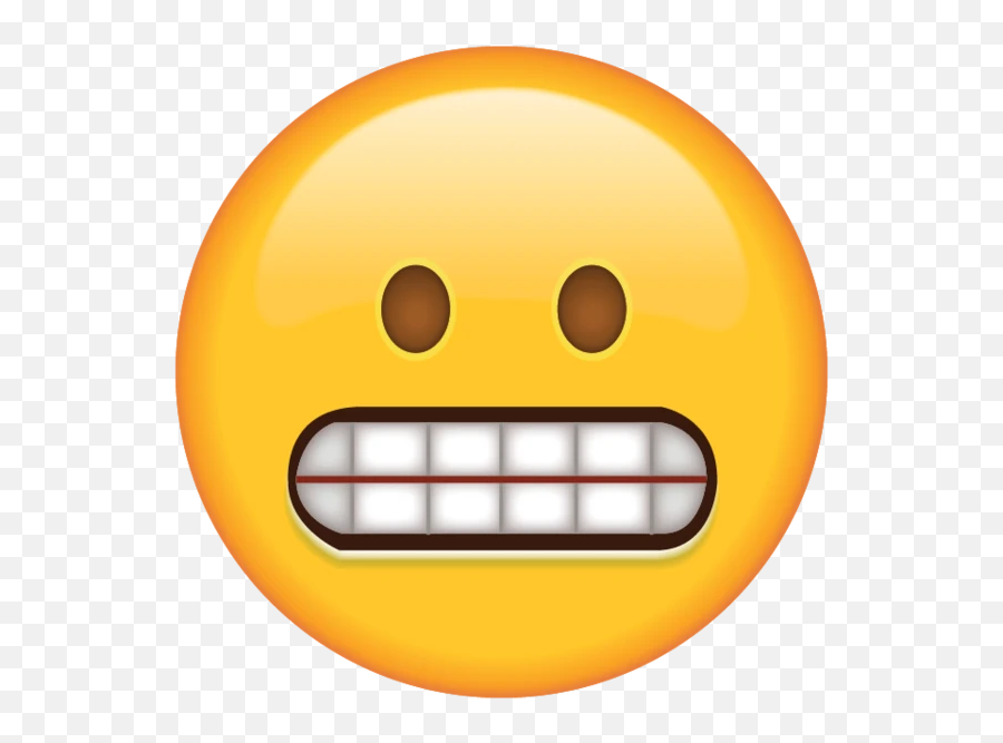 Grinmacing Face Emoji - Transparent Background Teeth Emoji,Dentist Emoji