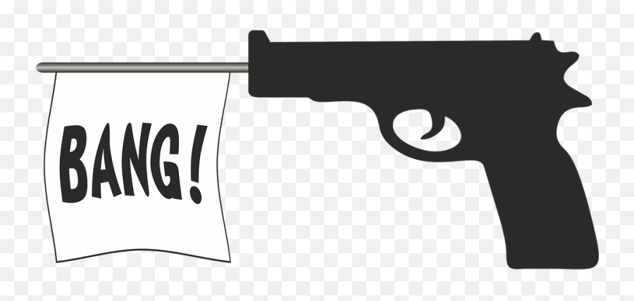 Pistol Shot Shoot - Cartoon Gun Bullet Transparent Emoji,Old Gun Emoji