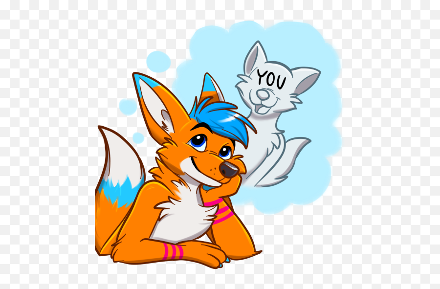 Avi Fox Sticker Pack - Fox Furry Telegram Stickers Emoji,Fox Emoji Android