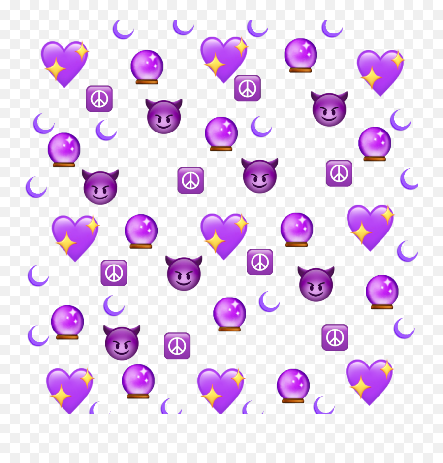 Background Purple Emojis Colurs - Clip Art,All Purple Emojis