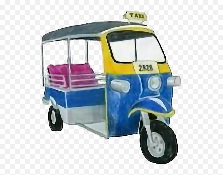 Ftestickers Taxi Freetoedit - Rickshaw Emoji,Rickshaw Emoji