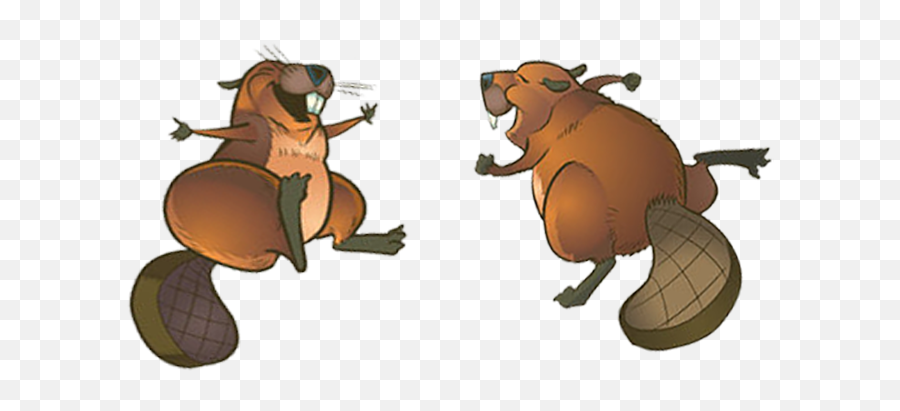 Beaver Clipart Beaver Family Beaver Beaver Family - Cartoon Beaver Animation Emoji,Beaver Emoji