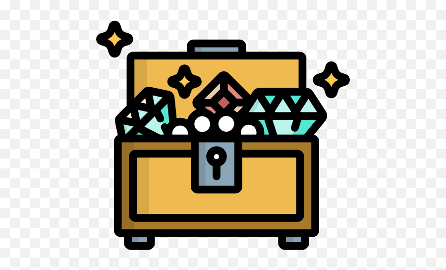 Chest Free Vector Icons Designed By Freepik In 2020 Icon - Jewels Icon Png Emoji,Treasure Chest Emoji