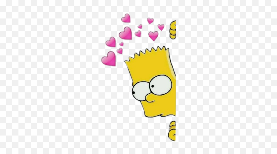 Heart Hearts Crown Tumblr Sticker New - Simpson Sticker Emoji,The Simpsons Emoji