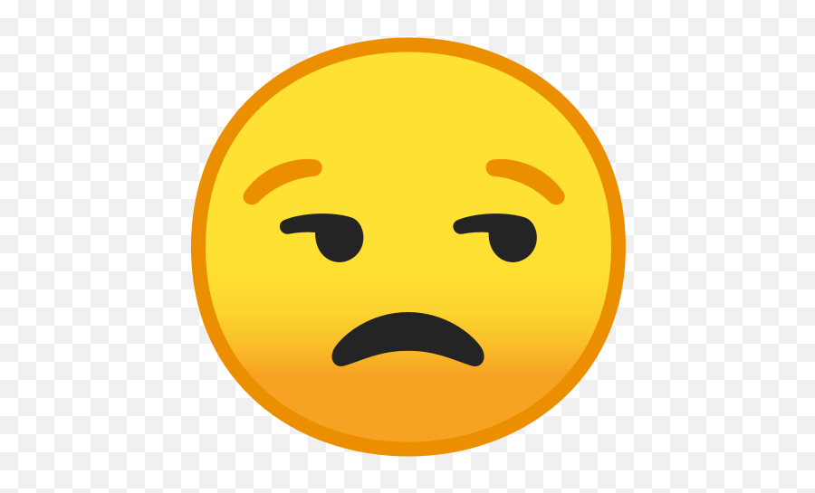 Unamused Face Emoji - Unimpressed Emoji,Unamused Emoji
