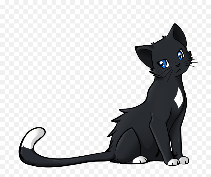 Black Cat Drawing Anime - Black Anime Cat Emoji,Catgirl Emoji