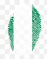 Nigeria Flag Fingerprint Country Pride - Finger Print Flag Nigeria Emoji,Nigerian Flag Emoji