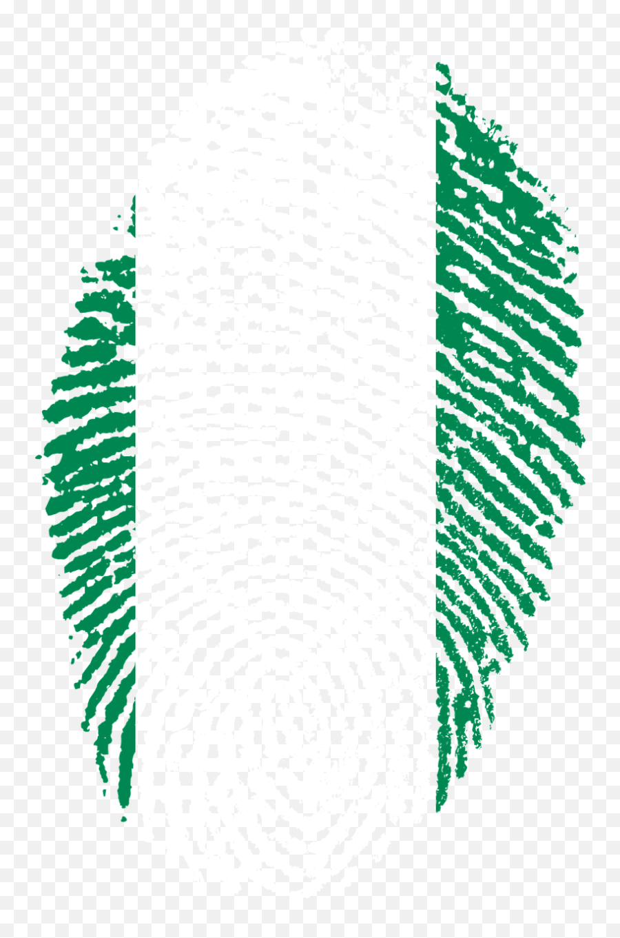 Nigeria Flag Fingerprint Country Pride - Finger Print Flag Nigeria Emoji,Nigerian Flag Emoji