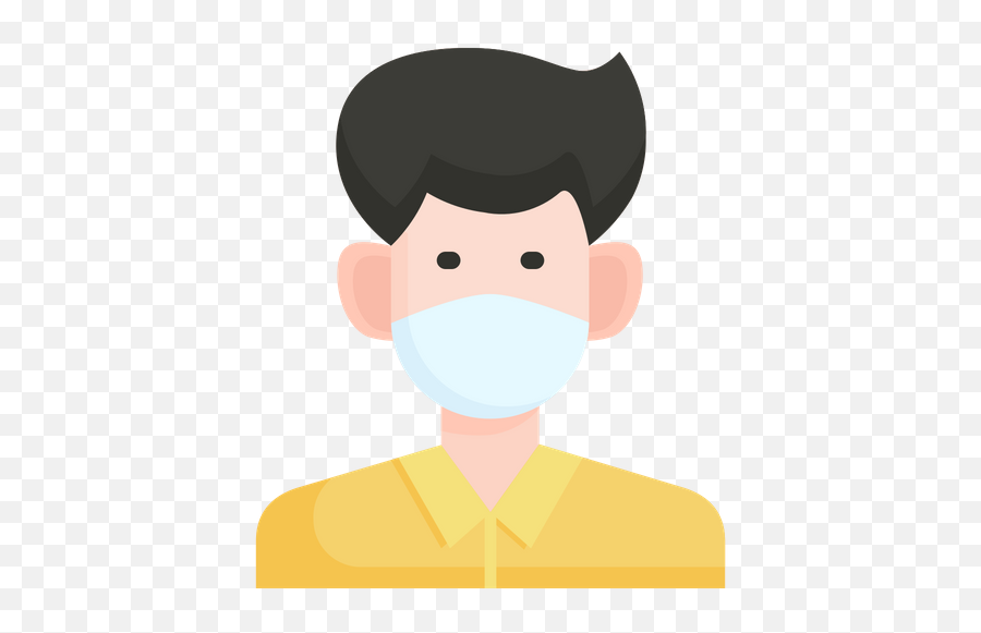Face Mask Icon Of Flat Style - Face Mask Flat Png Emoji,Ambulance Man Emoji