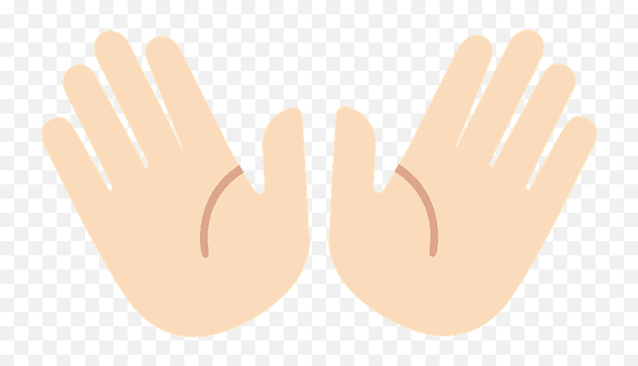 Open Hands Emoji Clipart - Imagem De Duas Maos Abertas,Arms Up Emoji