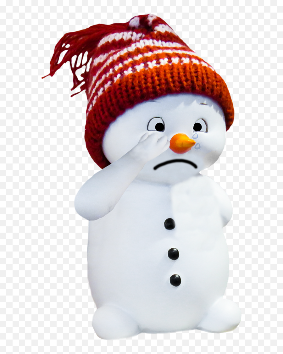 Farewell Snow Man Dispute End Alone - Transparent Background Clipart Snowman Emoji,Dead Emoticon