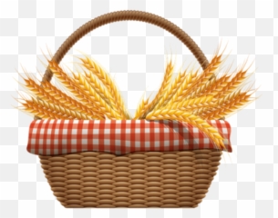 Basket Cute Wheat Grain - Wheat Basket Clipart Emoji,Basket Emoji