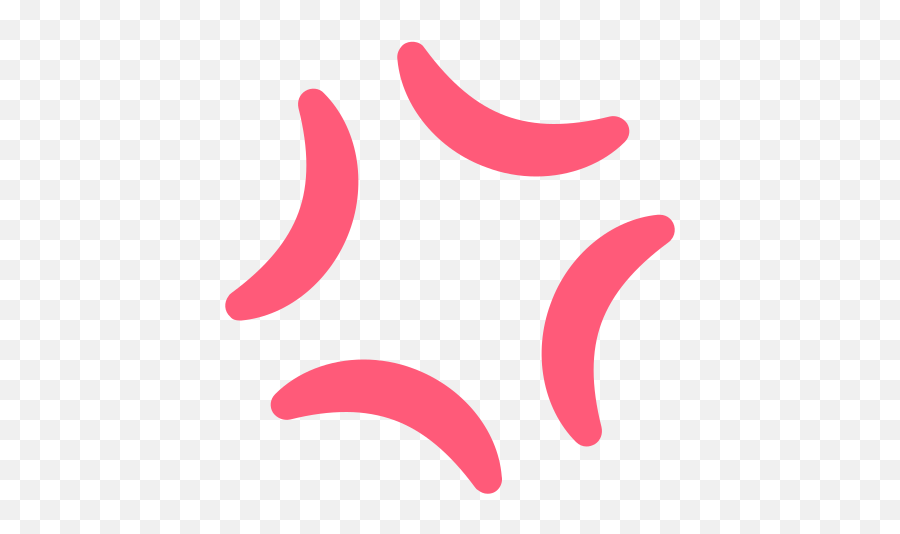 Emojione 1f4a2 - Anime Angry Symbol Png Emoji,Facebook Emoji Meanings