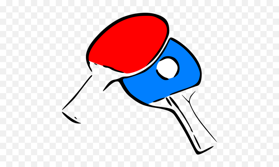 A Table Tennis Rackets Vector Graphics - Table Tennis Clip Art Emoji,Ping Pong Emoji