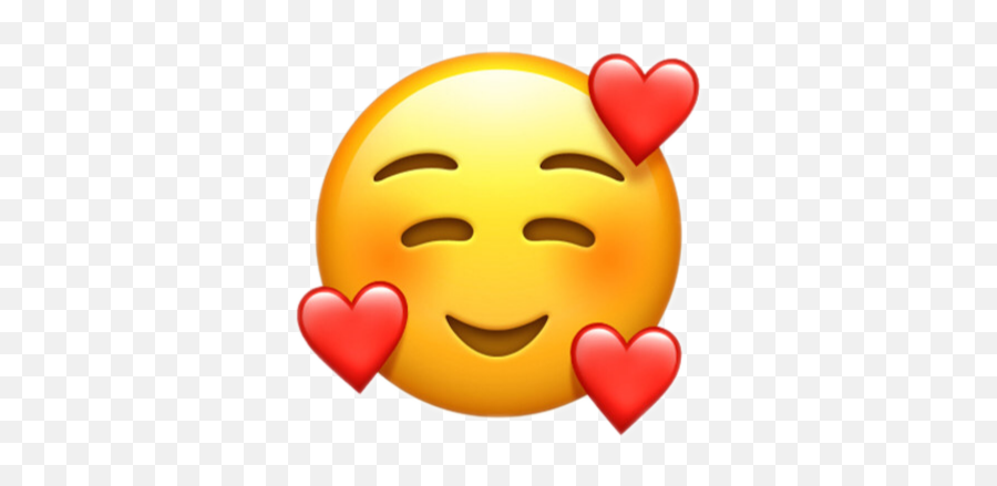 Emoji Emojiwithhearts Hearts Cute - Heart Face Emoji Png,Broke Emoji