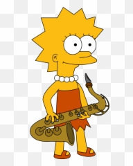 Lisa Simpson - Lisa Simpson With Saxophone Emoji,Sax Emoji