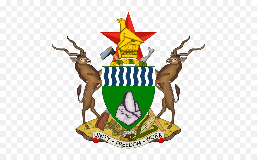 Coat Of Arms Of Zimbabwe - Zimbabwe Coat Of Arms Png Emoji,National Emoji Day