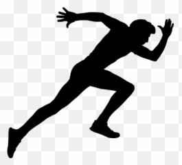 Free Running Vectors - Guy Silhouette Emoji