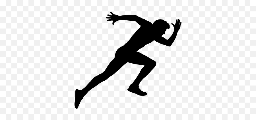 Free Running Run Vectors - Guy Running Silhouette Emoji,Running Man Emoji