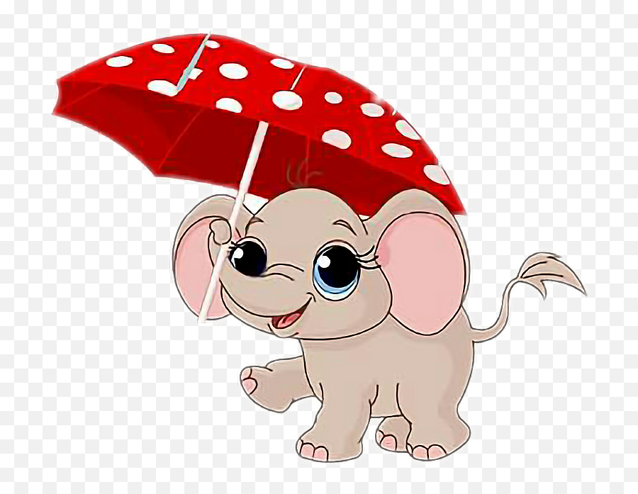 Emoji Rain Umbrella Symbol Emotion - Elephant With Umbrella Clipart,Rain Umbrella Emoji