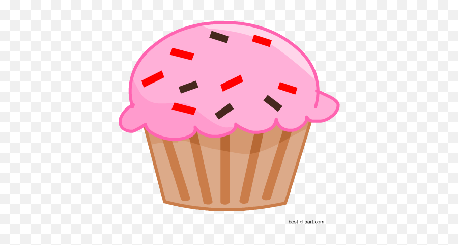 Free Cake And Cupcake Clip Art - Cupcake Clipart Plain Emoji,Emoji Cupcake Designs